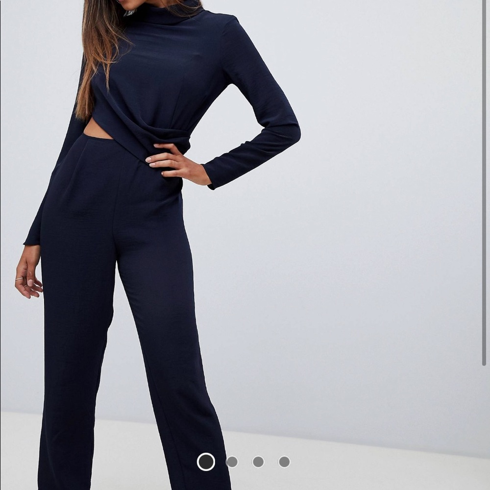 Navy blue jumpsuit